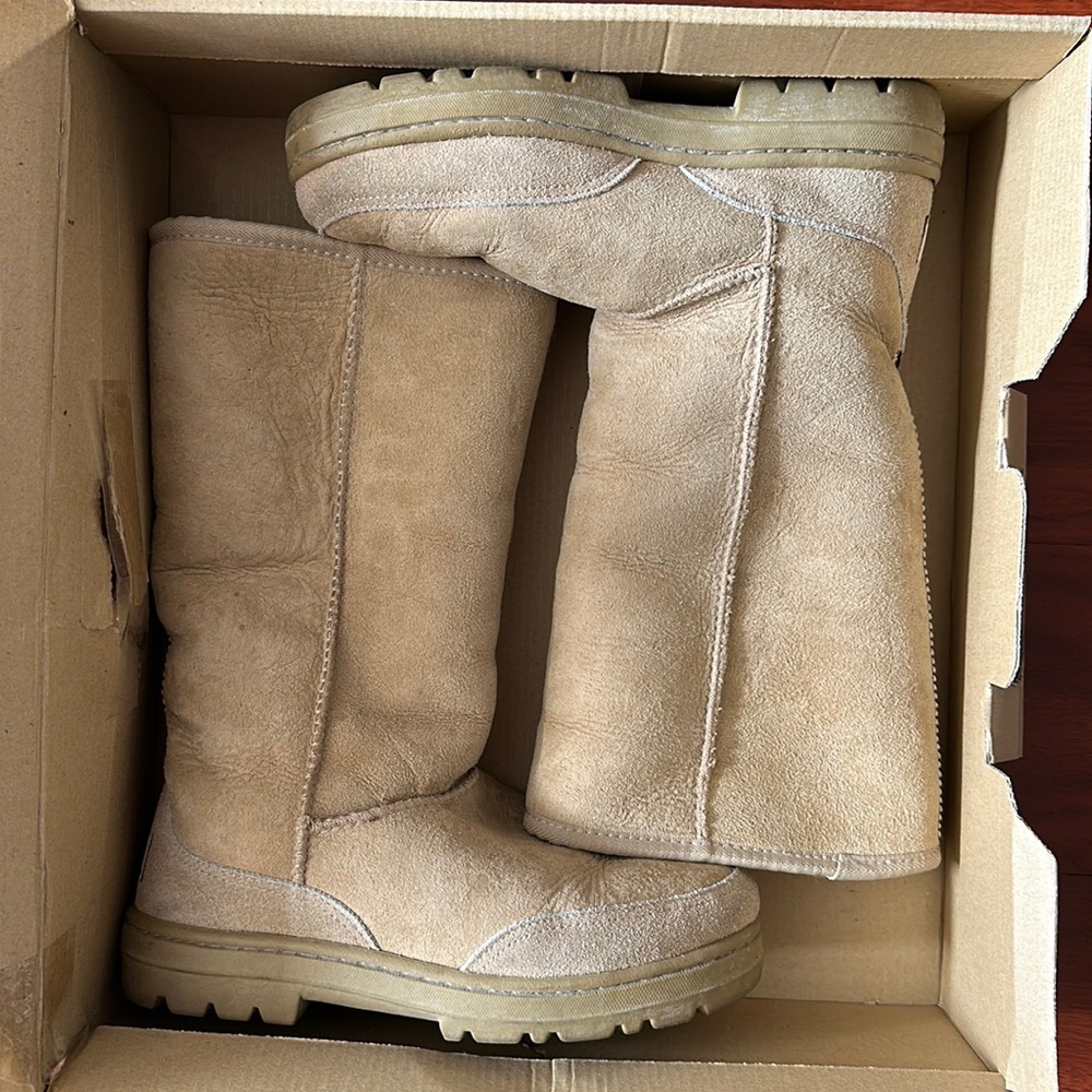 UGG Ultra Tall Boots, Women’s Size 6, Sand